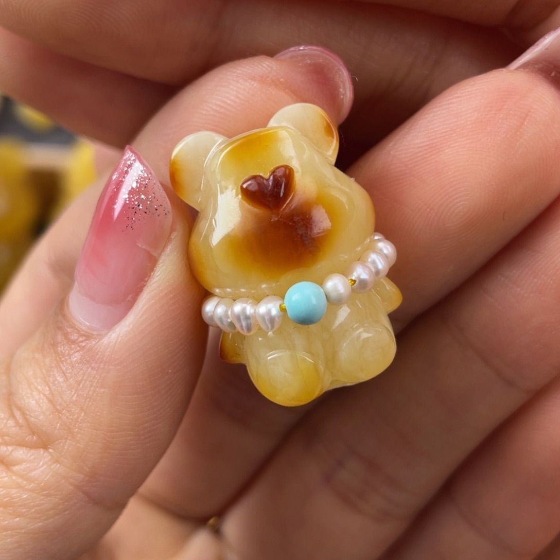 琥珀裸石未镶嵌蜜蜡