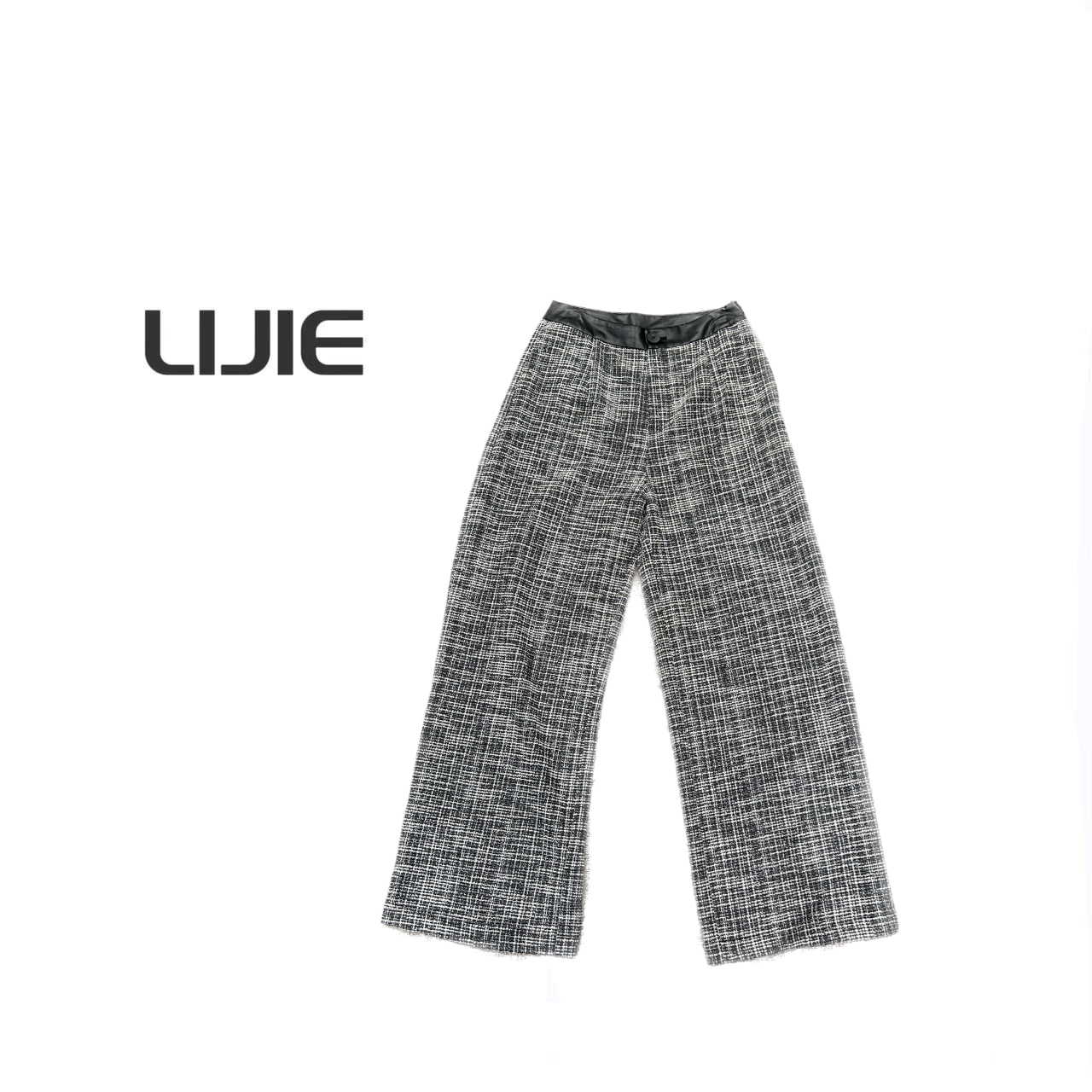 【深圳丽姐-丽丽】09281粗花呢阔腿裤