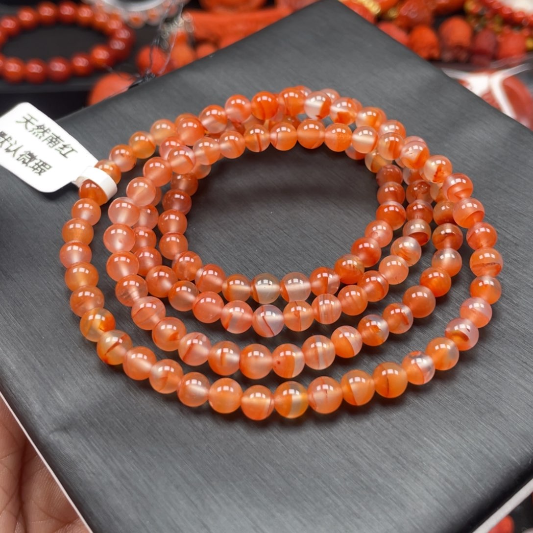 南红玛瑙未镶嵌卡5.8冰飘聚宝盆