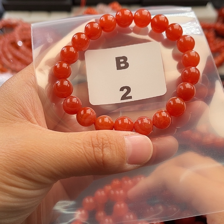 南红玛瑙未镶嵌多样性发货默认微瑕称重9mm