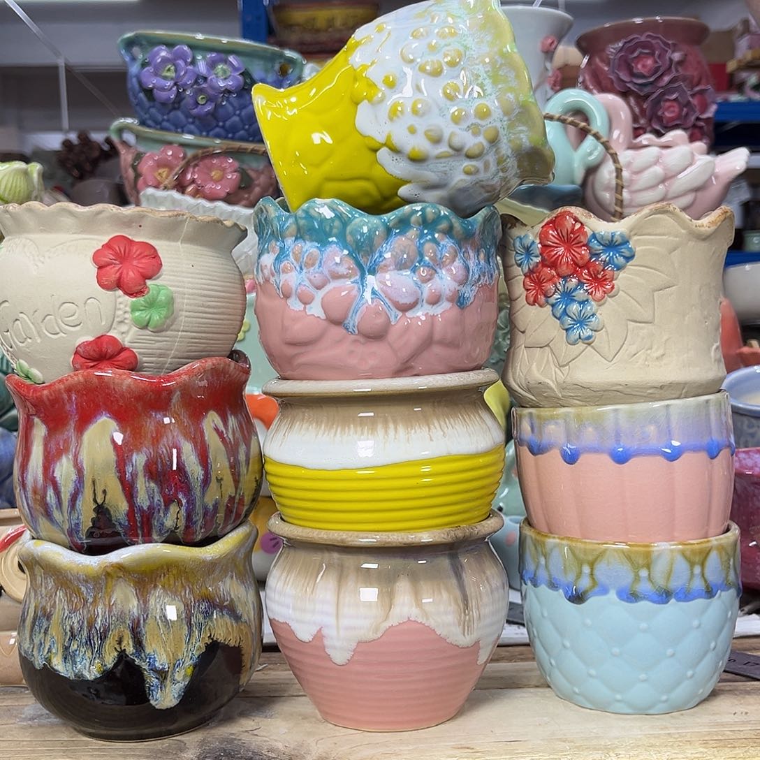 陶瓷陶瓷花盆特价上新口8-10厘米