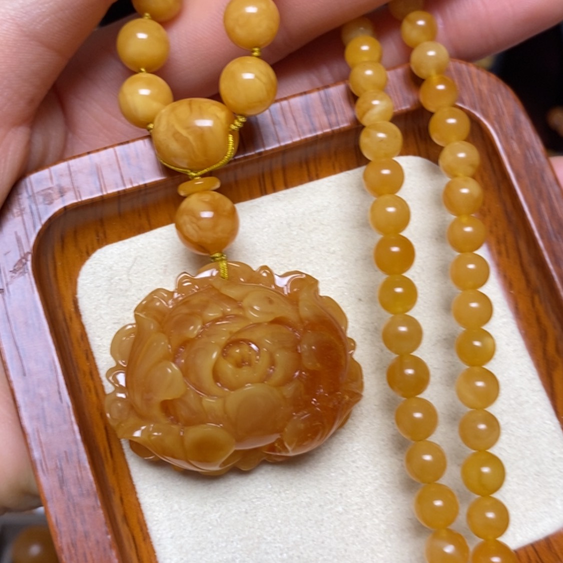 【闪购商品】蜜蜡颈饰未镶嵌项链