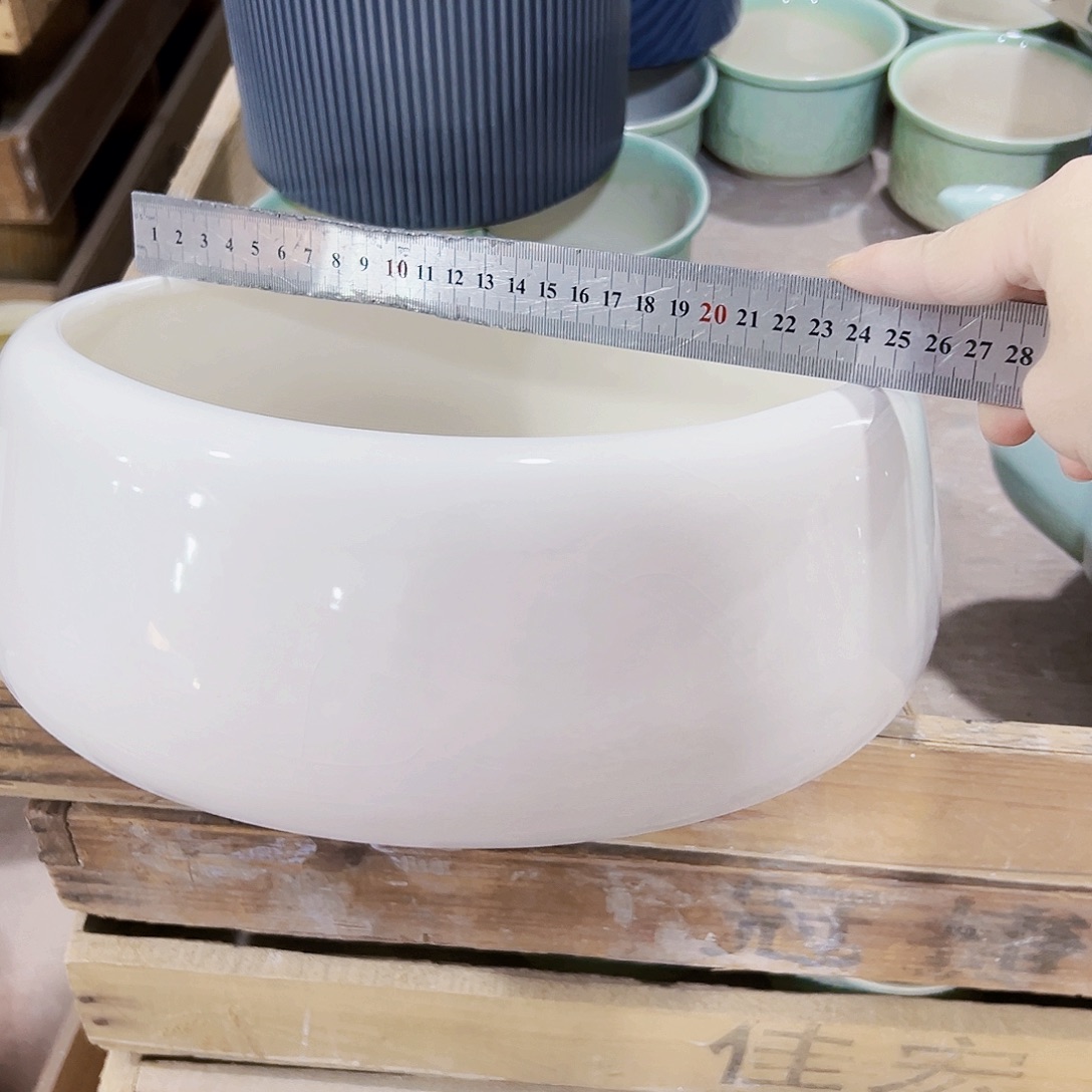 有孔，外贸尾单陶瓷花盆凑单10米包邮