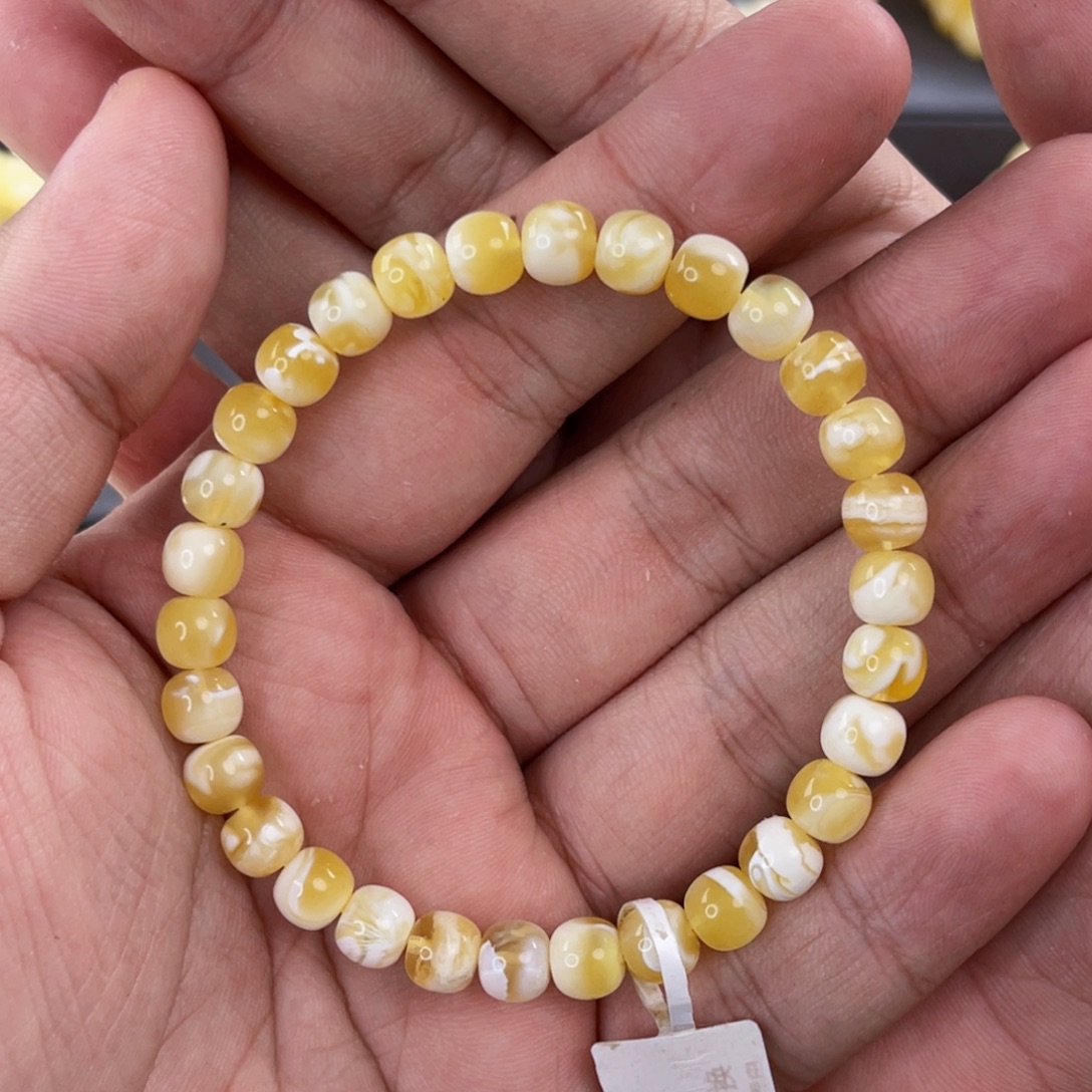 琥珀未镶嵌裸石蜜蜡手串