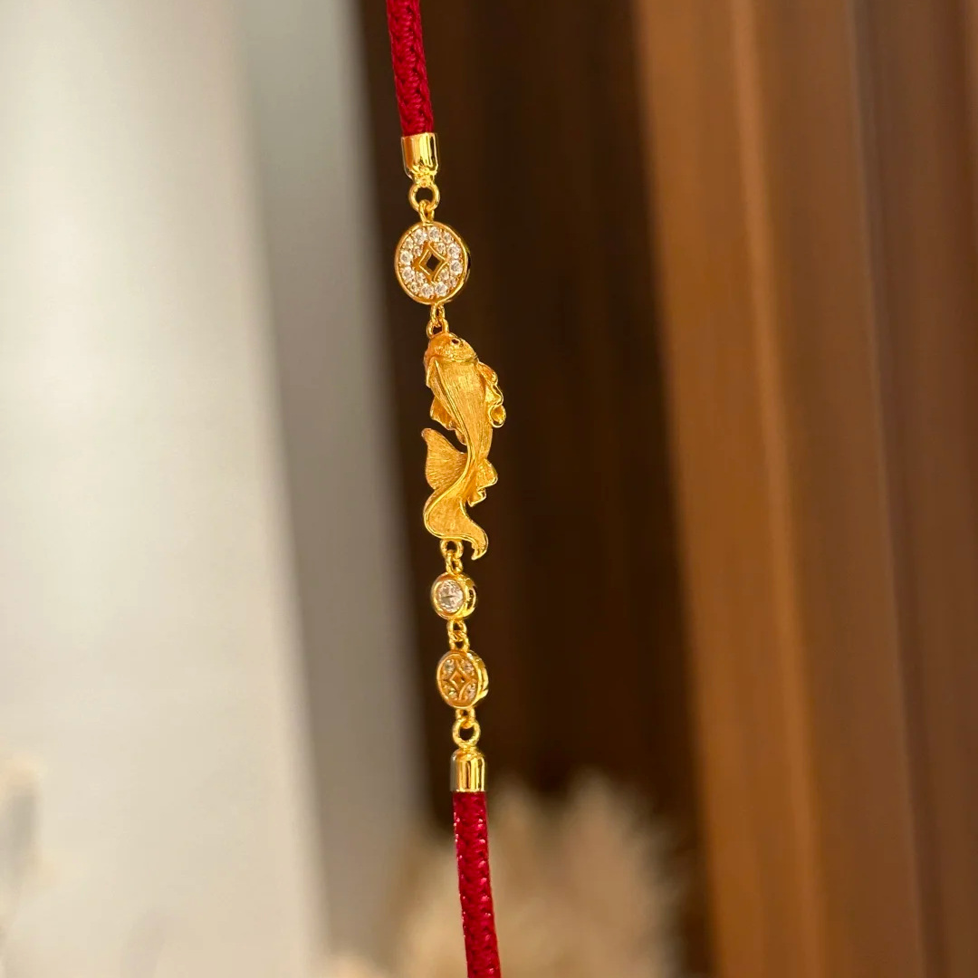 铜合金手链 新中式年年有鱼锦鲤东方美手链