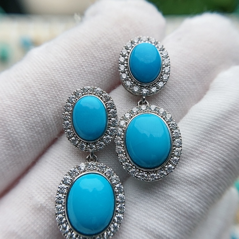 【闪购商品】绿松石原矿绿松石银S925镶嵌