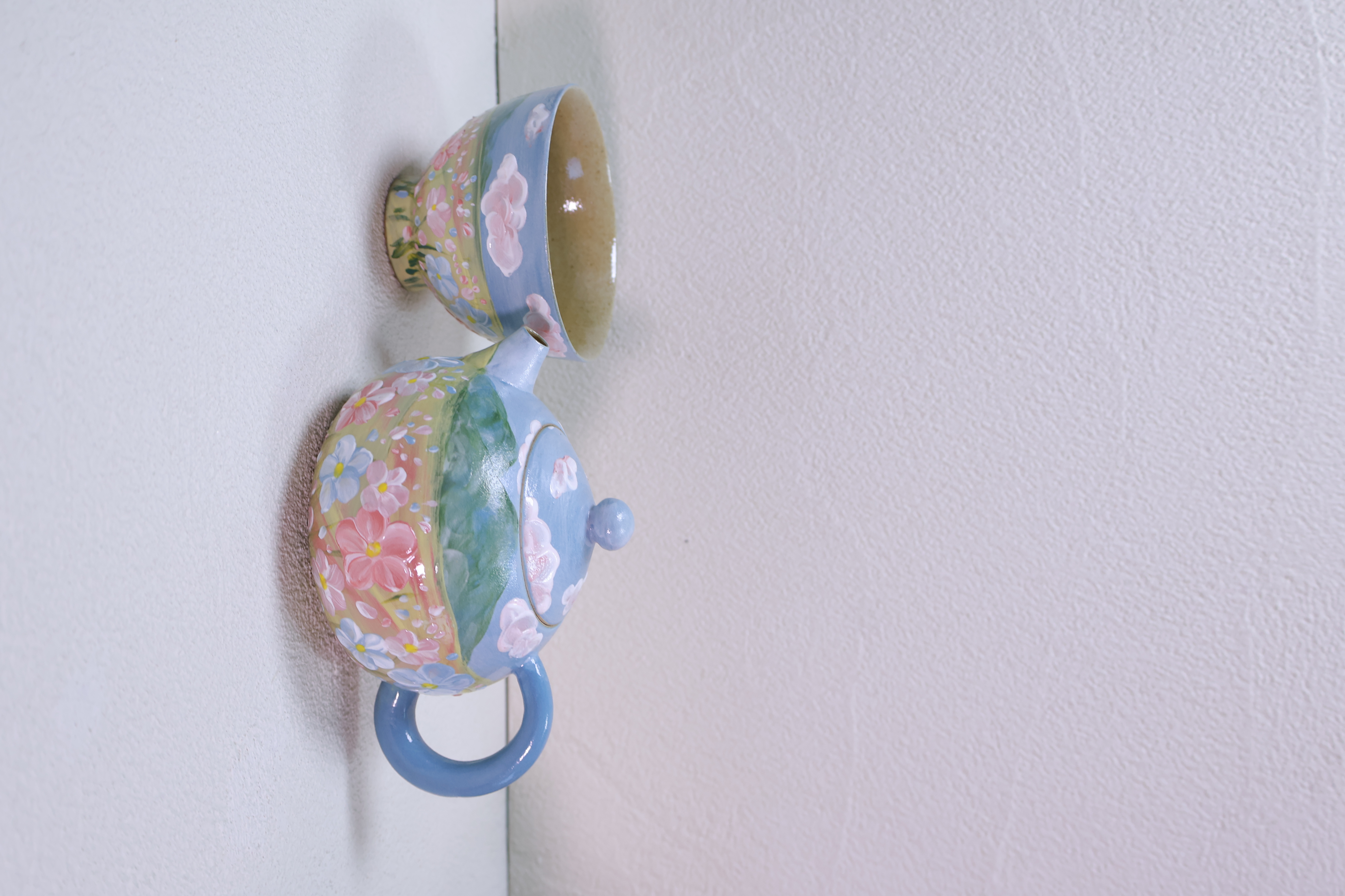 瓷闺蜜小茶壶套组蓝天白云素兮品牌