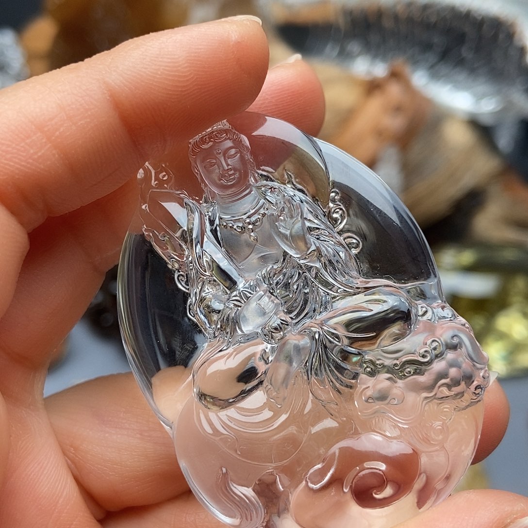 水晶颈饰未镶嵌吊坠