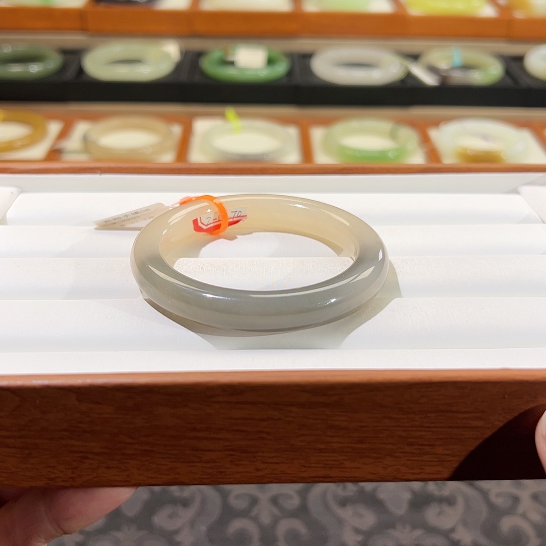 和田玉手镯未镶嵌  【粉紫】