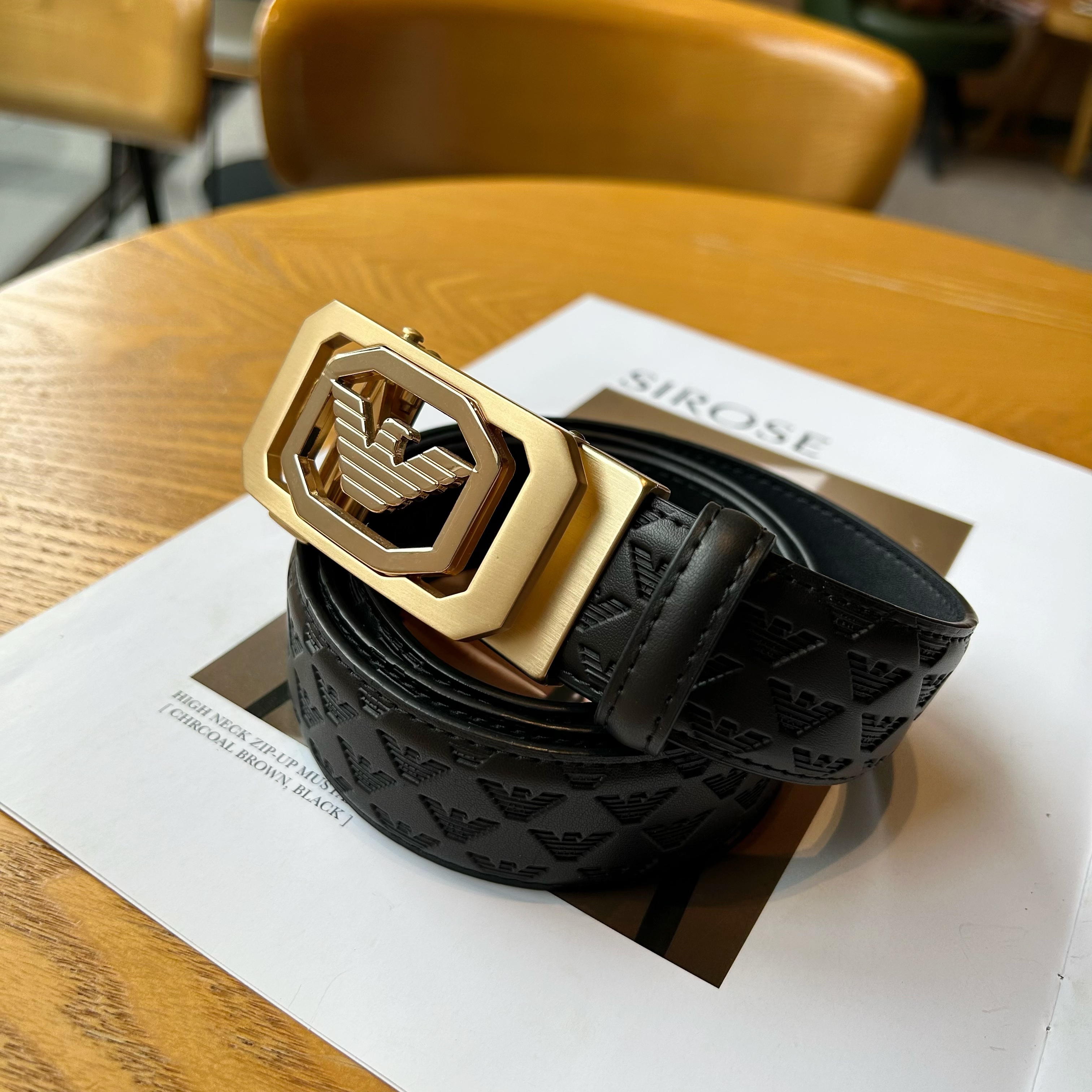 centrekoala男士黑色牛皮腰带高档轻奢真皮潮流经典商务复古皮带