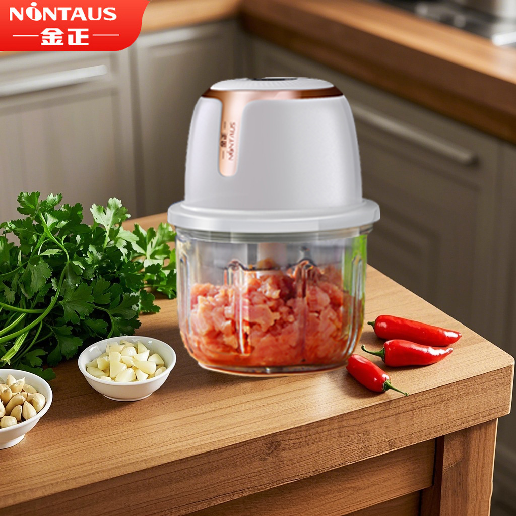 金正蒜泥神器大蒜压蒜器绞肉机绞蒜机电动打蒜器蒜蓉搅碎器大容量