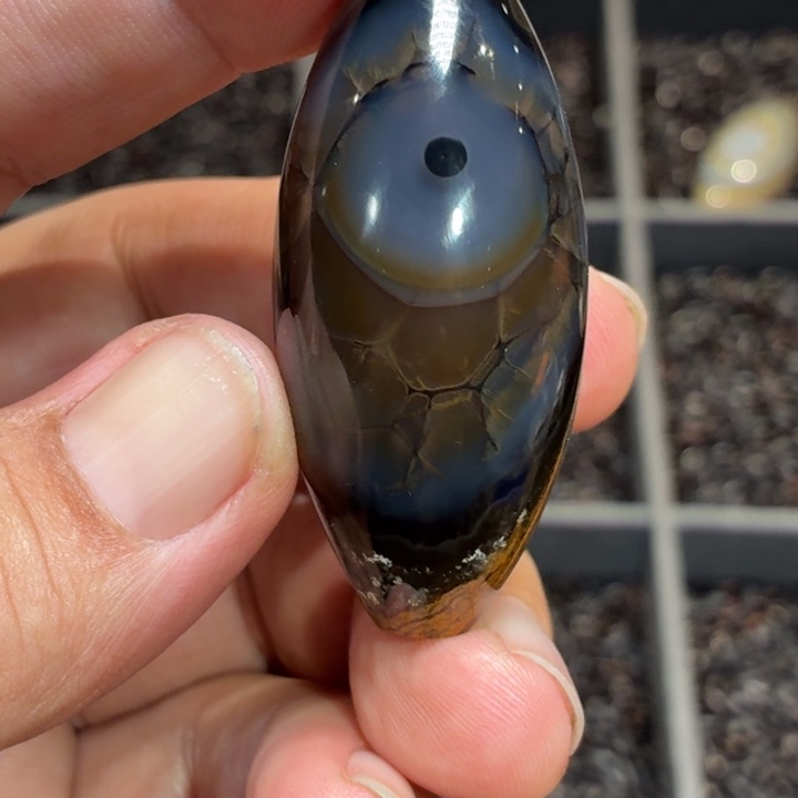 星***痕玛瑙/玉髓散珠_HEIMORI 天然天珠