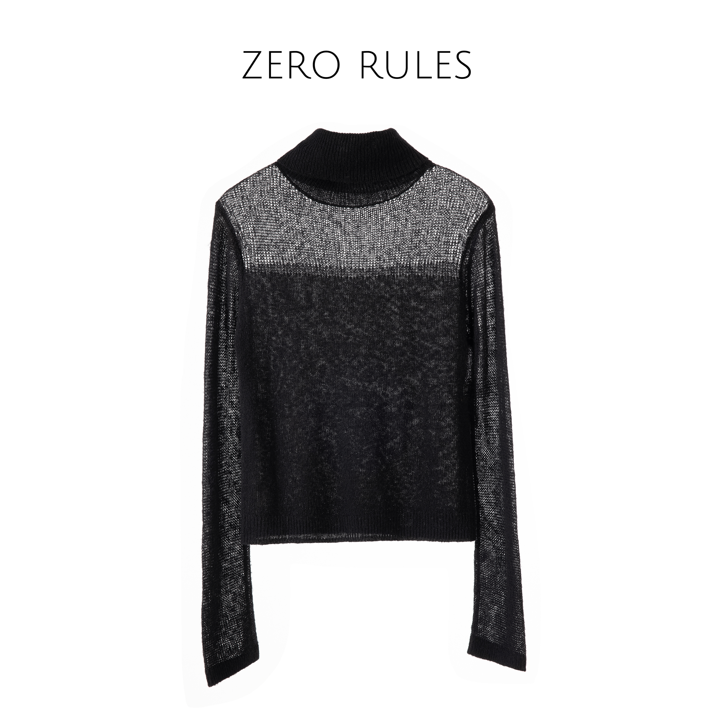 25102531【黑诱惑】高定小山羊R羊毛天丝 一点点小性感的羊毛衫