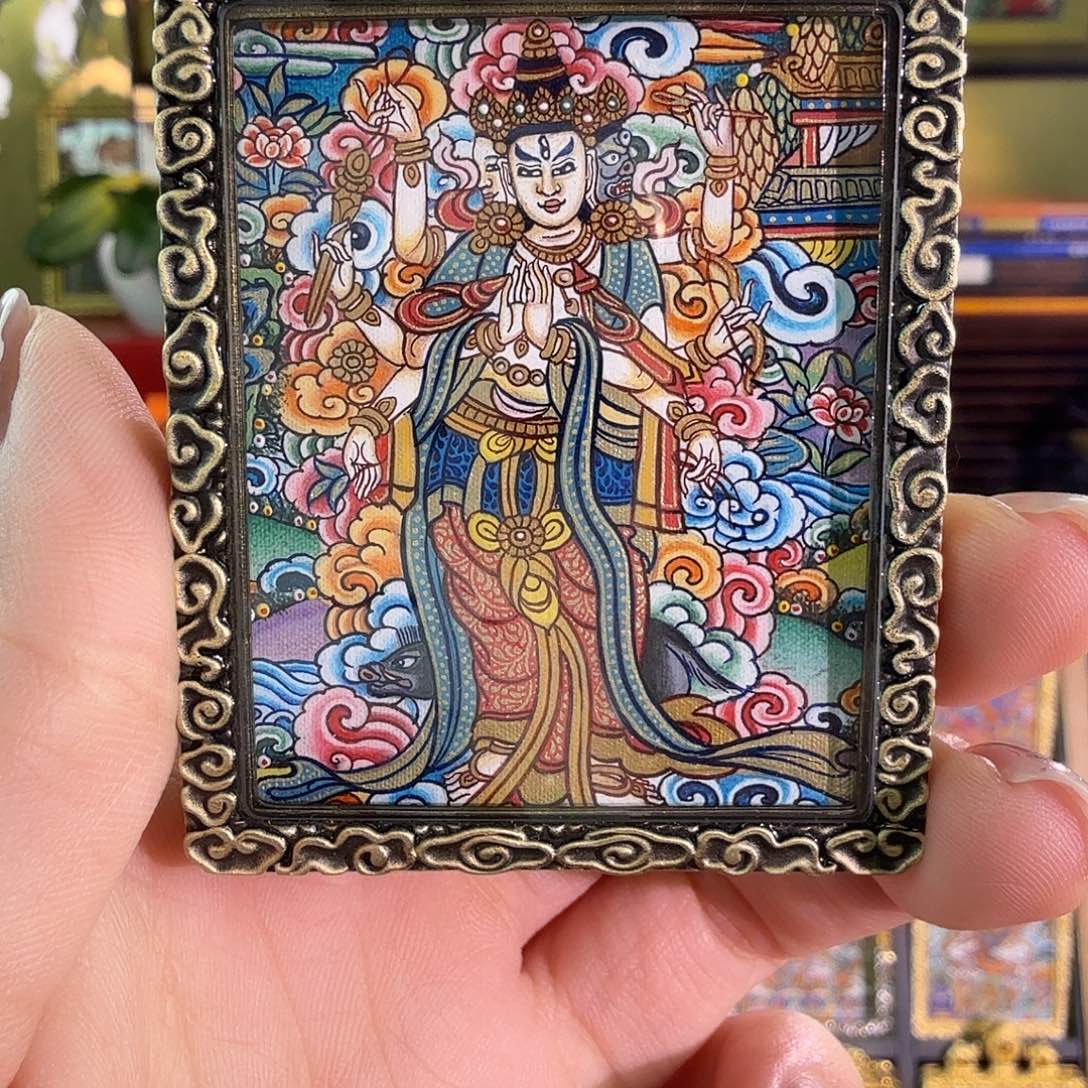 吊坠摩利支天纯手绘维玛