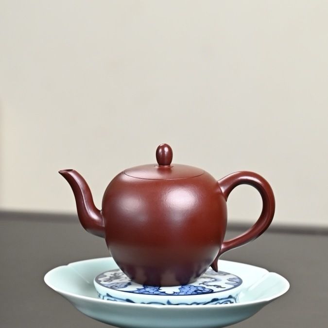 230毫升宜兴紫砂壶手工泡茶壶内推美人肩壶原矿紫袍玉砂美人肩壶