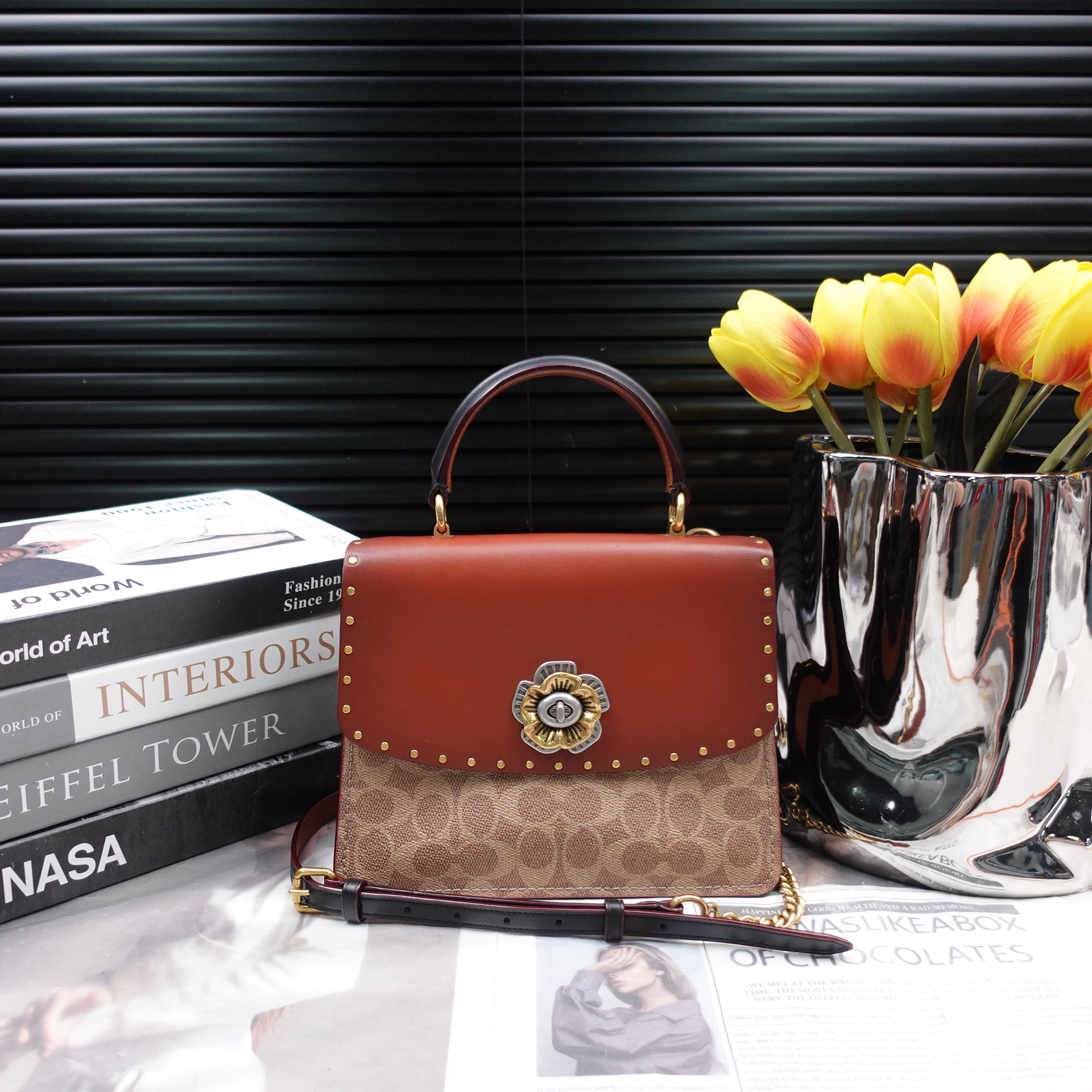 95新 COACH/蔻驰 单肩包/T10307249