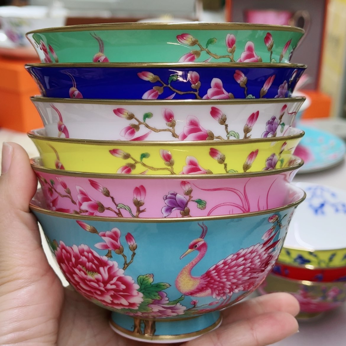 【闪购商品】珐琅4.5寸6个…………………………