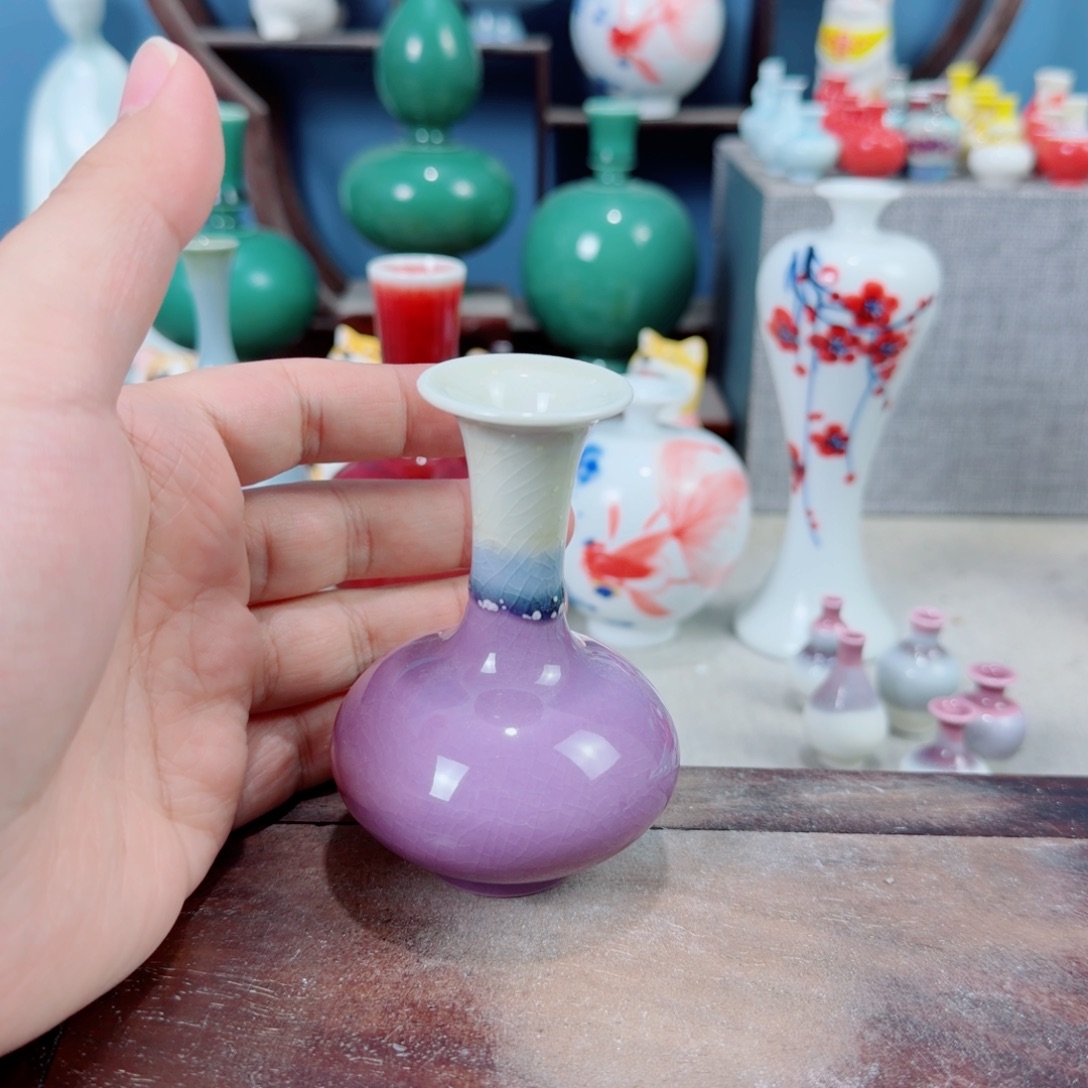 陶瓷手工小花器摆件