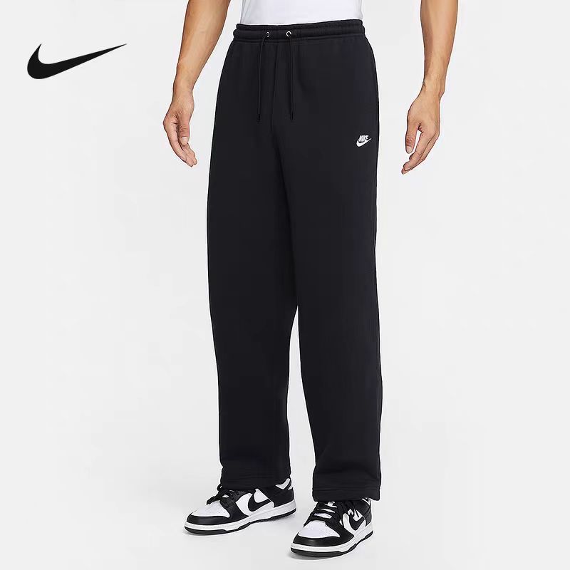 NIKE/耐克男子冬季加厚加绒抽绳调节运动直筒针织长裤 IF0489010