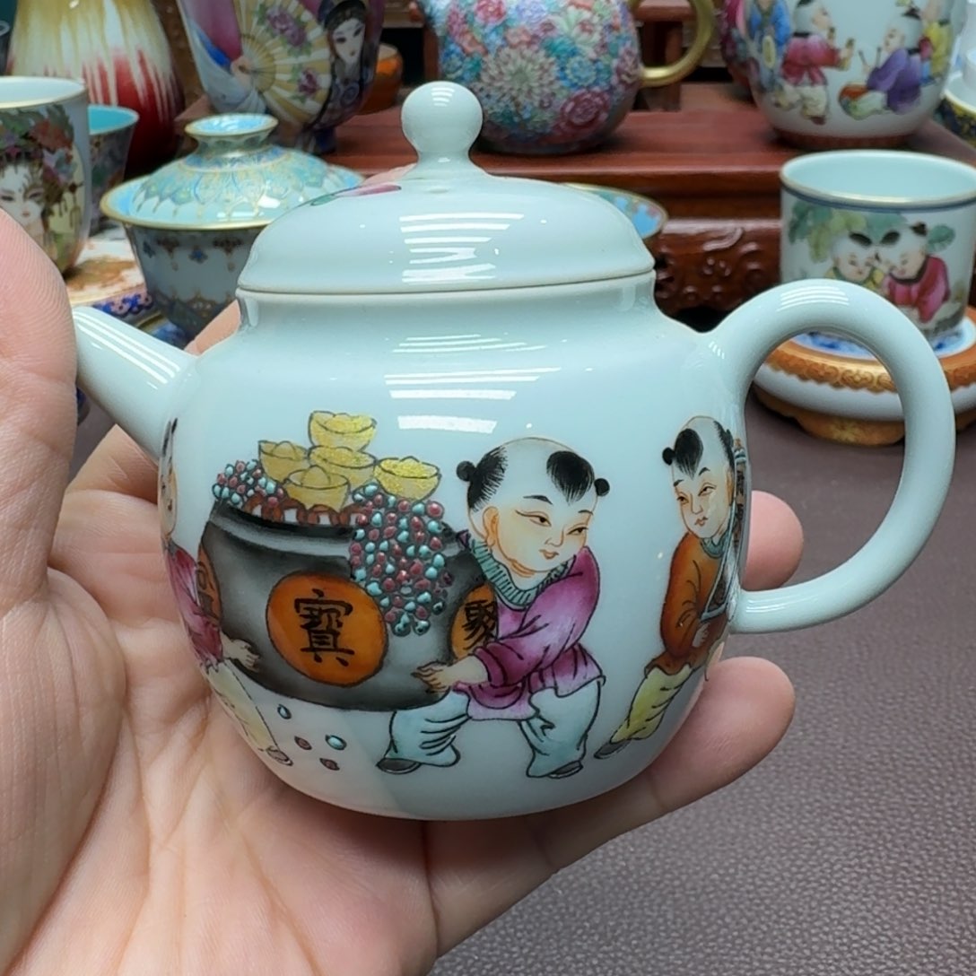 瓷片景德镇仿古手工制作精品展示