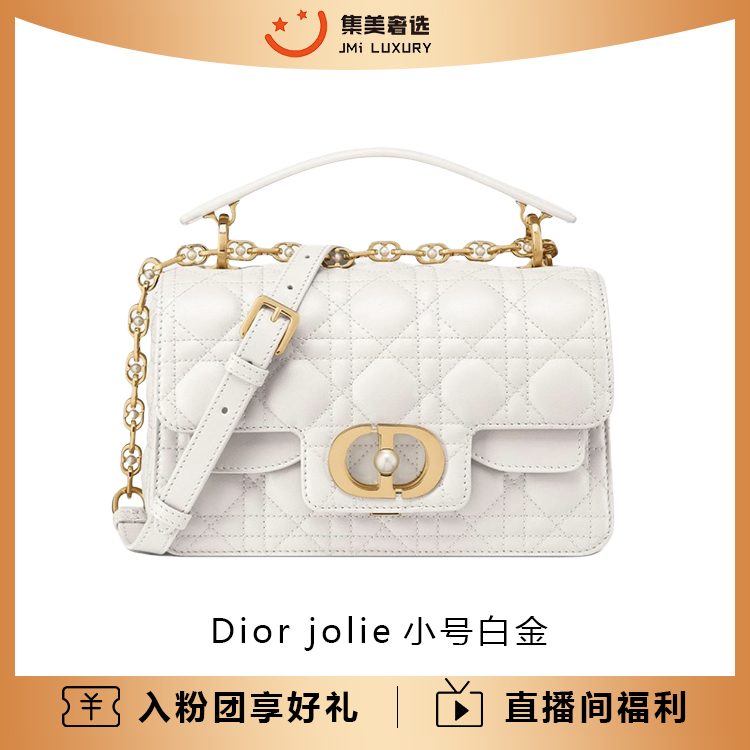 99新 DIOR/迪奥 Dior jolie小号白金时尚气质包/AM8240代卖服务