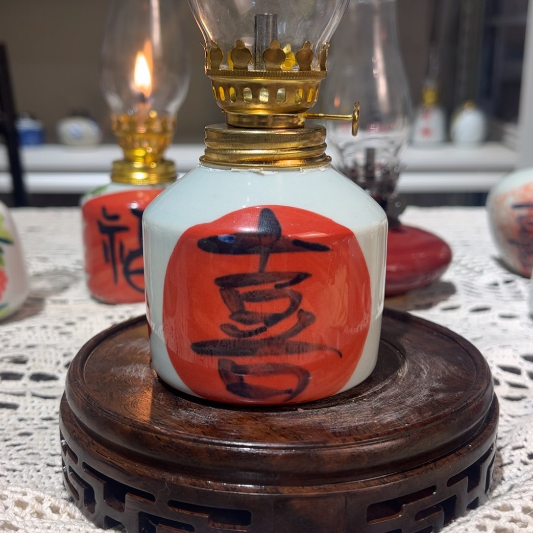 摆件景德镇陶瓷香薰灯