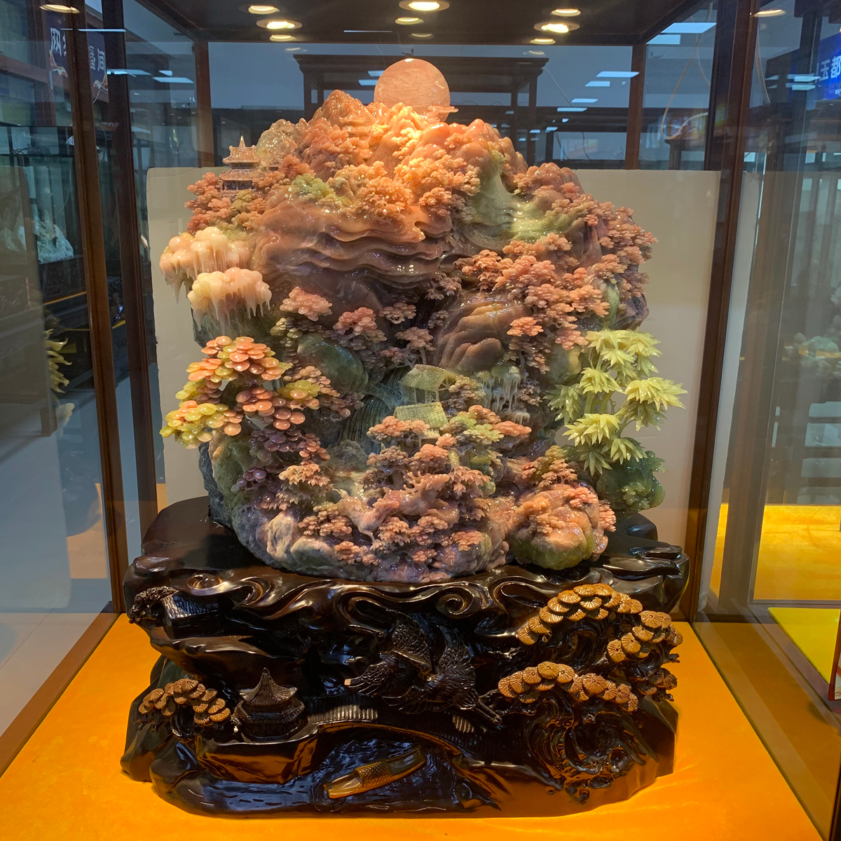 天然玉石山水摆件家居装饰乔迁开业礼品