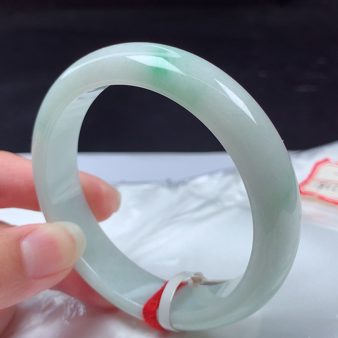 翡翠未镶嵌手镯58圈d8265