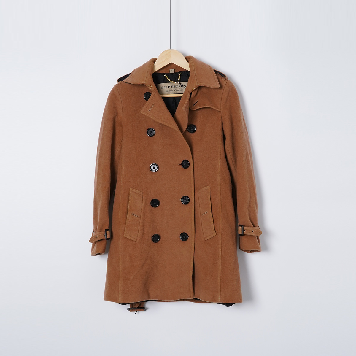 99新 BURBERRY/博柏利 羊毛/SC1901/大衣毛呢秋冬/UK8码外套女装