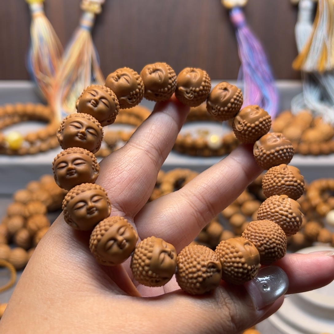 「***」猴头核桃手串15.8宝宝佛