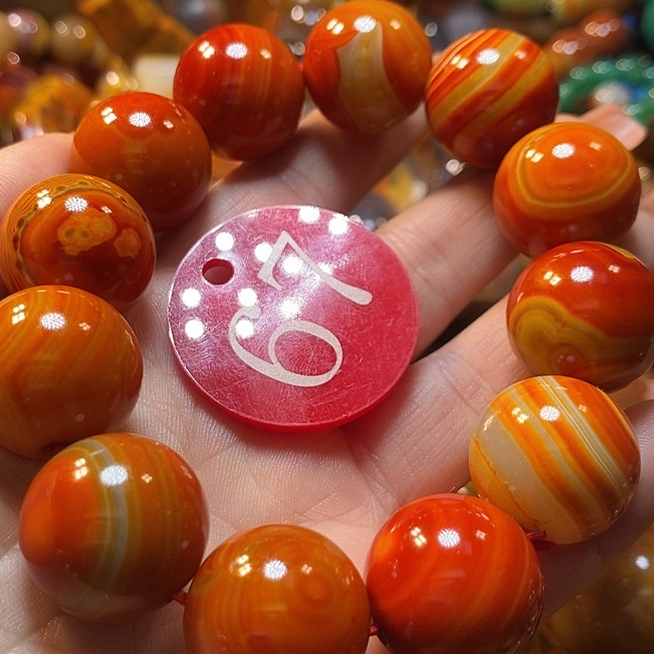 柳***树玛瑙/玉髓未镶嵌手链