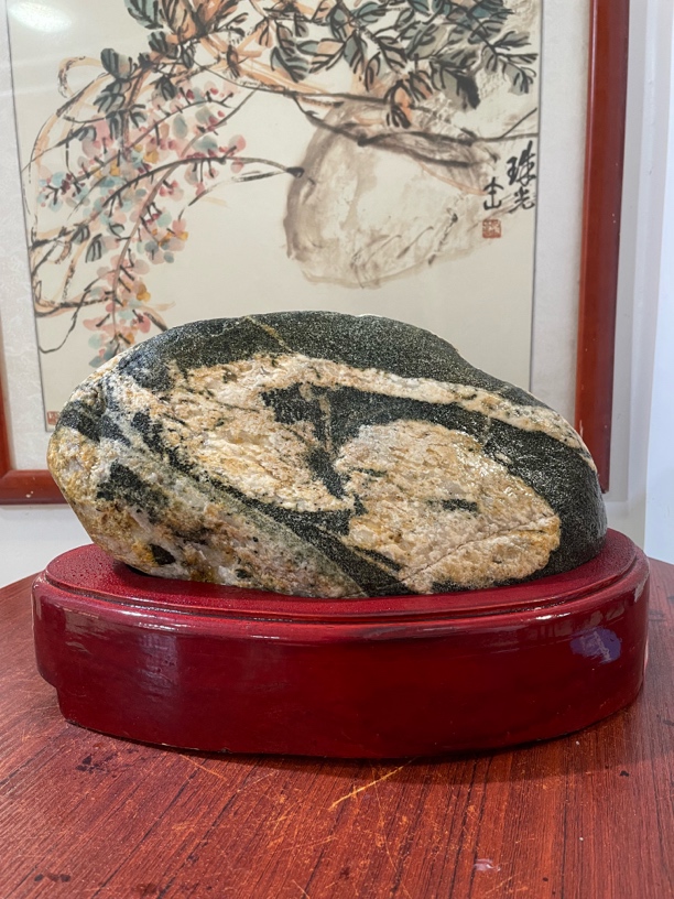 室内平安石摆件【金蟾】高21cm～宽36cm～厚16cm～
