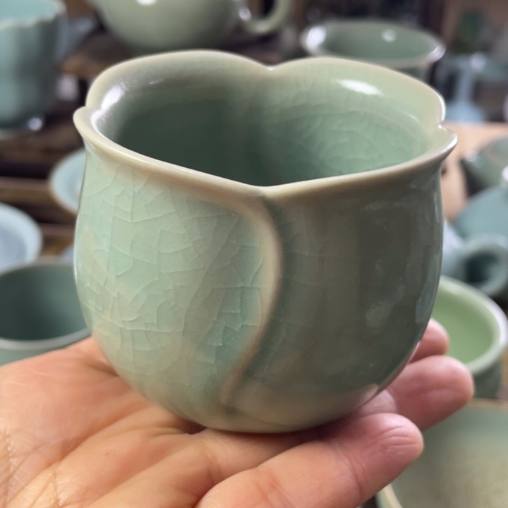 汝州原矿釉汝瓷全品玉兰