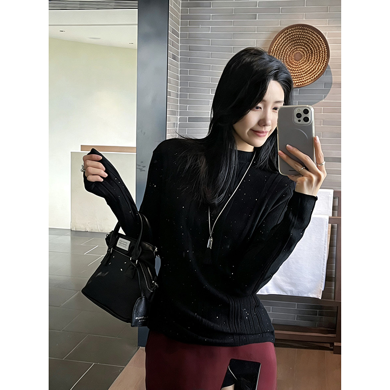 【高级灰】3903星空超柔软高品质中领上衣