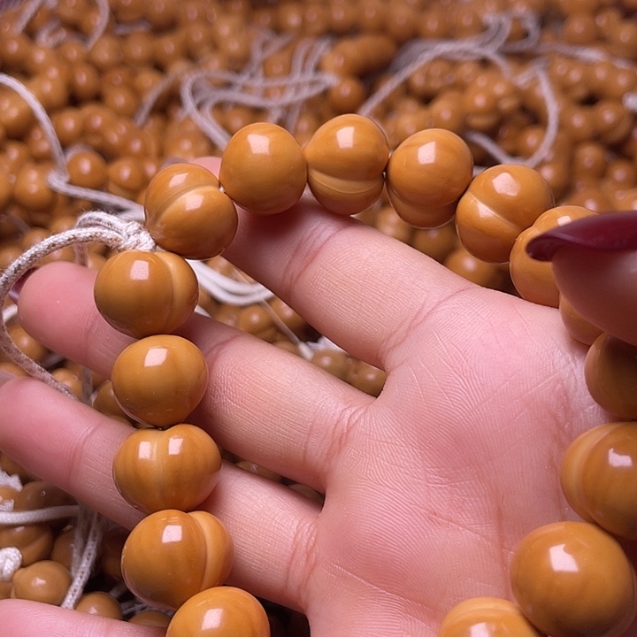 乐***婉猴头核桃手串16尺寸镜面柯基屁桃手持全品无暇