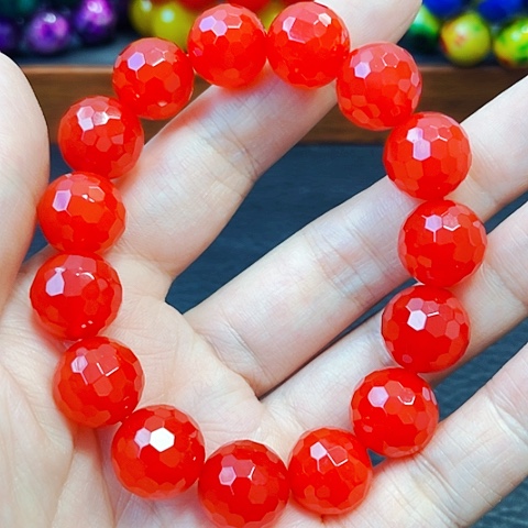 手饰玛瑙未镶嵌鸽血红切