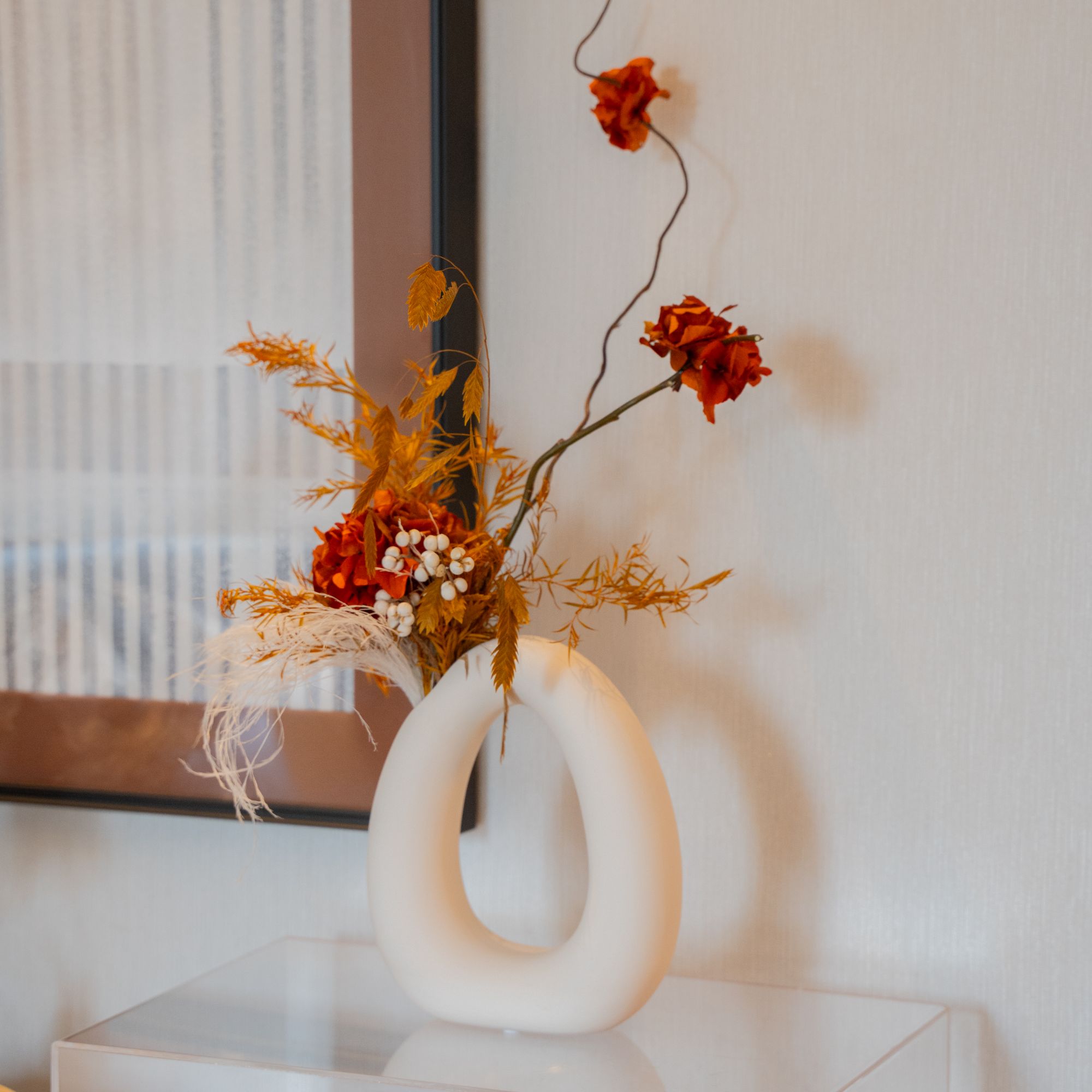 「秋环」真花干花永生花摆设客厅永生花花束能放三到五年的真花