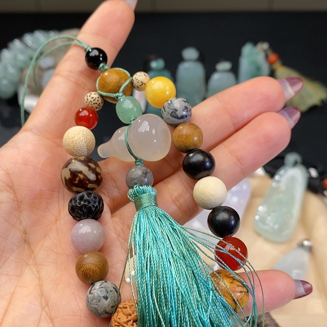 玛瑙/玉髓1未镶嵌手机挂