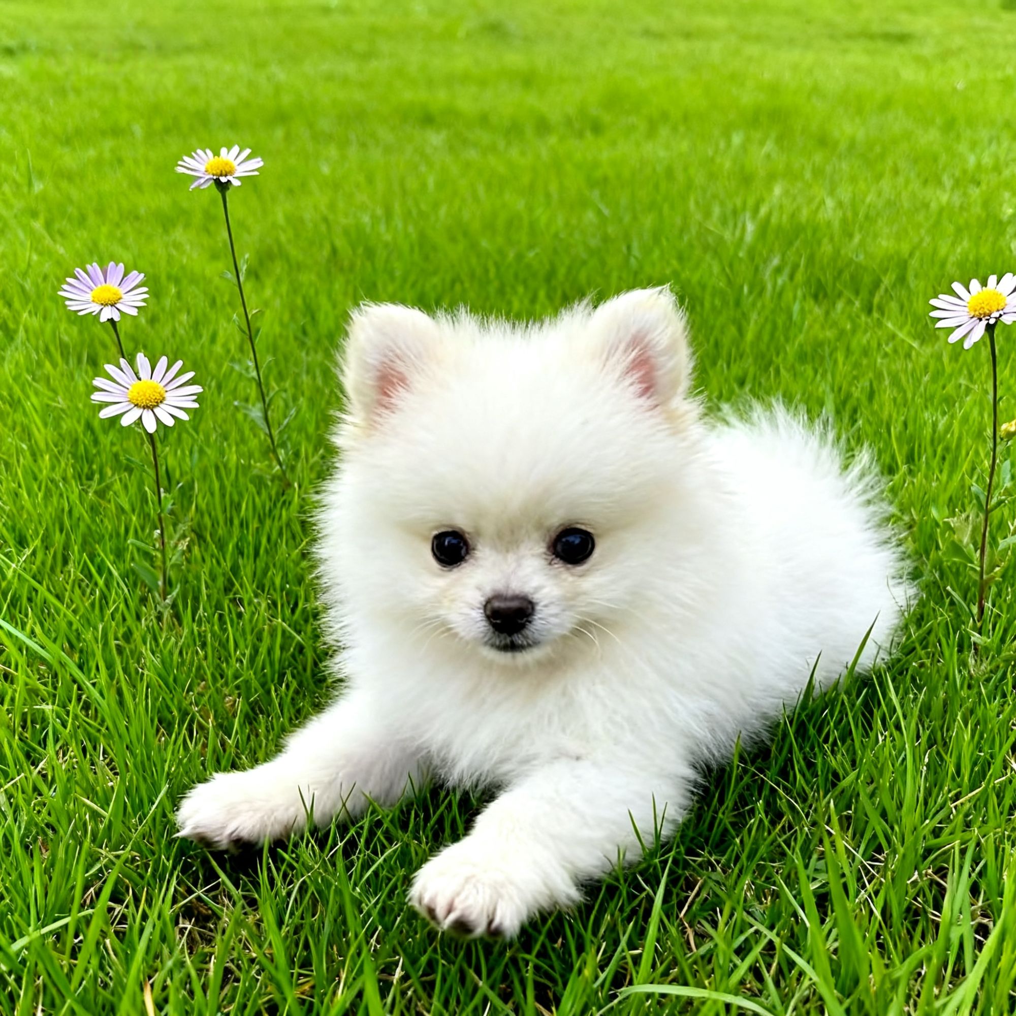 博美幼犬小型犬活物球形真狗小袖珍超萌白小体可爱幼崽狗精品圆脸