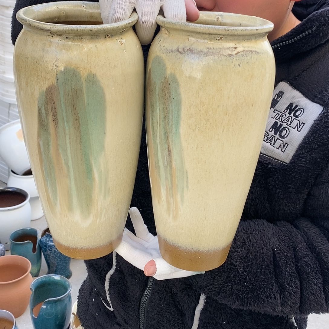 紫砂花盆瑕疵口12高30