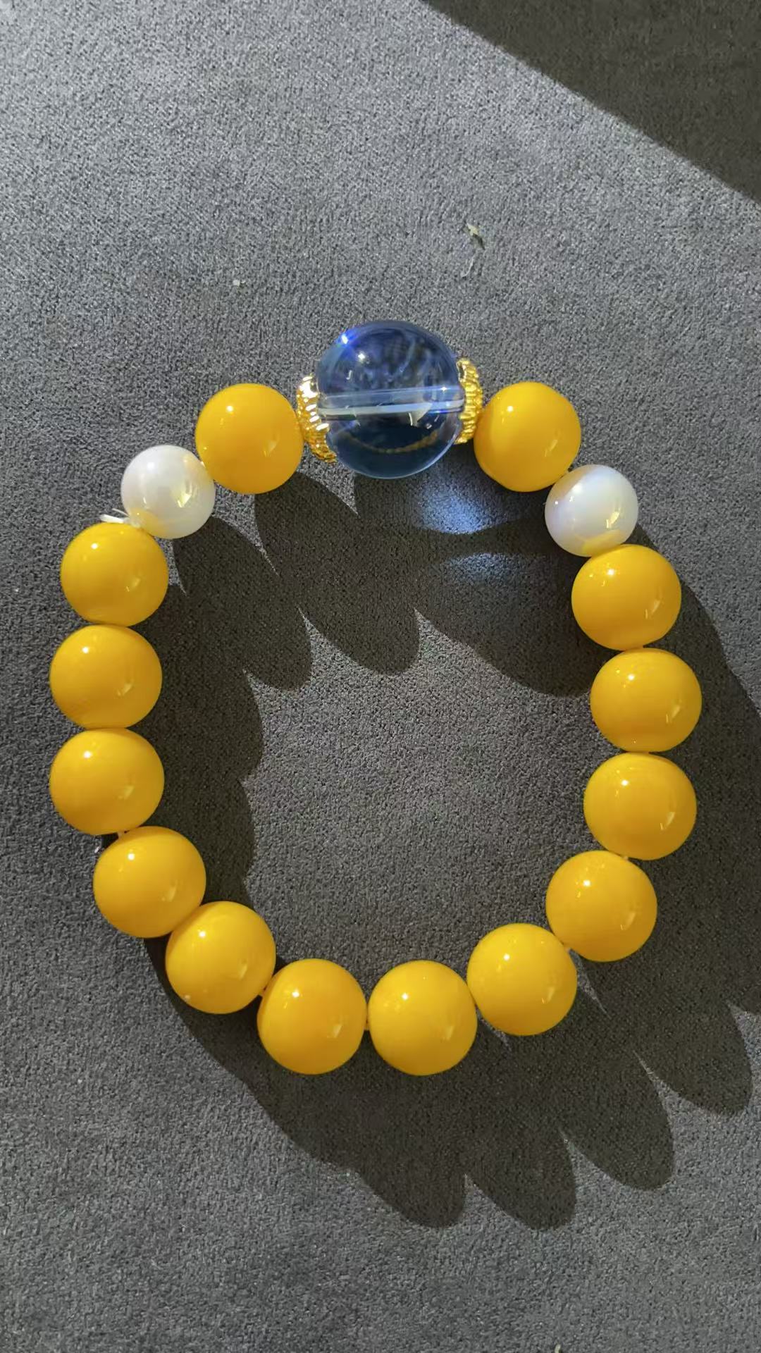 福玺甄选黄珠手串7831