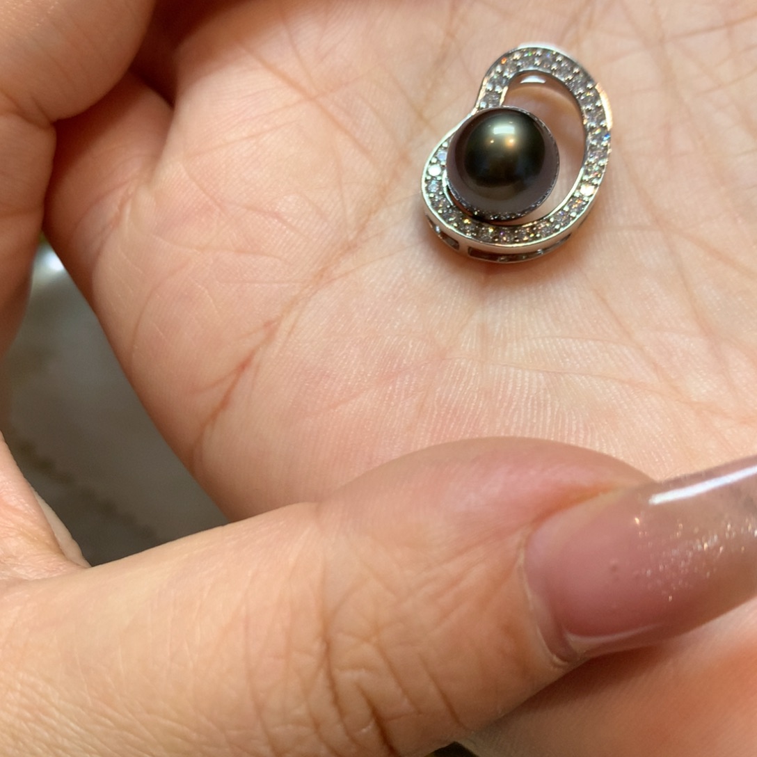 海水珍珠颈饰银S925镶嵌