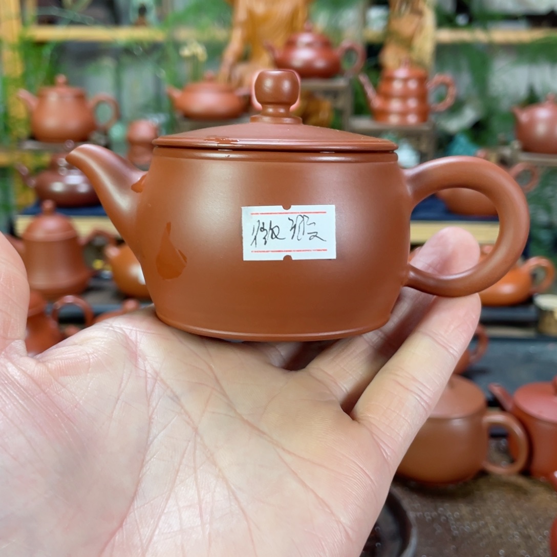 紫砂茶壶朱泥汉瓦