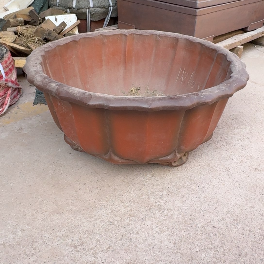 树***人高温红清水莲花盆