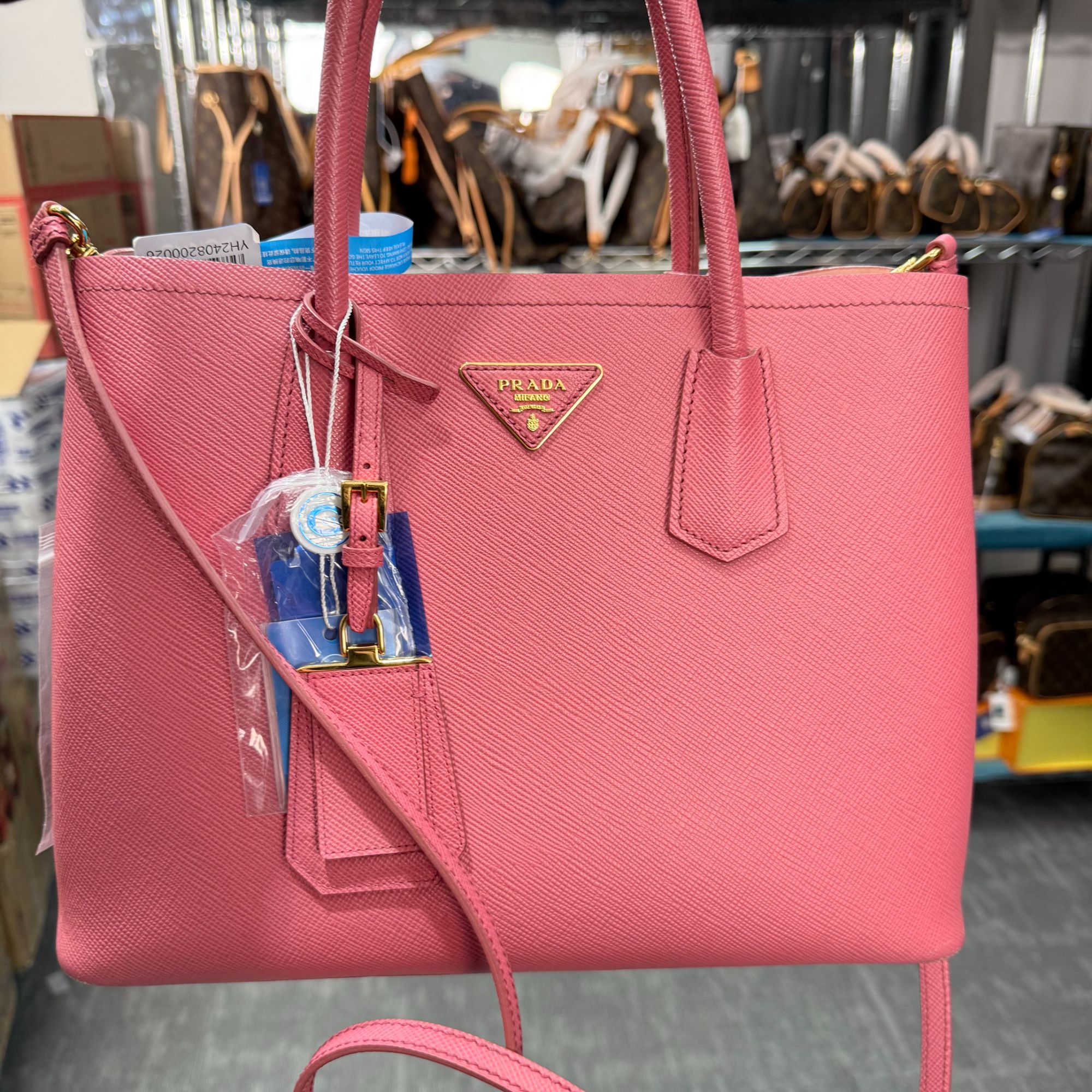 95新 Prada/普拉达 粉色杀手包/