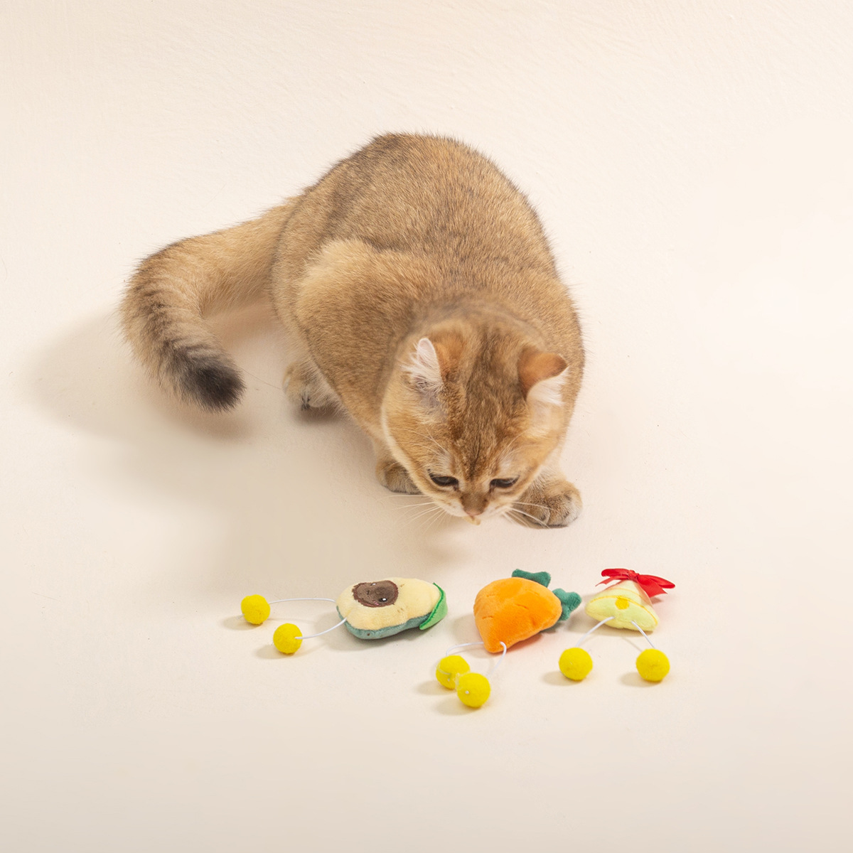 【福利】猫草毛绒玩偶毛球猫咪玩具宠物用品内含猫薄荷