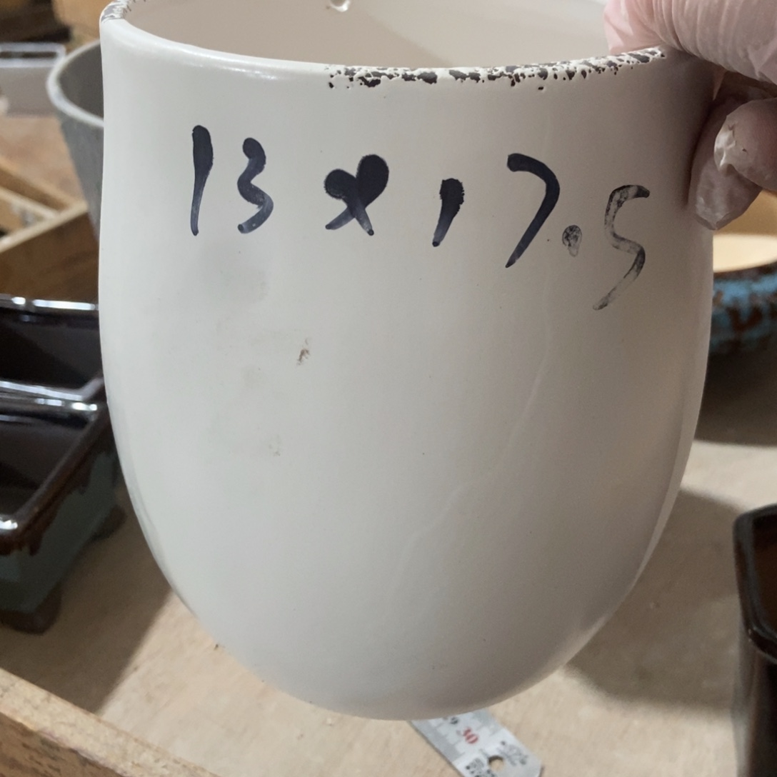 红陶高温陶瓷花盆