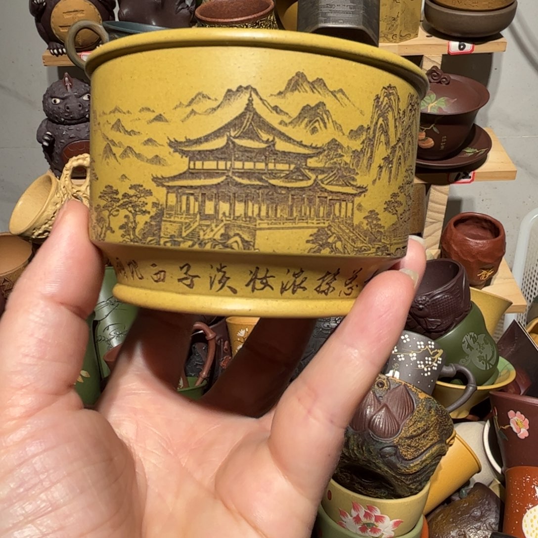 紫砂茶杯宜兴紫砂主人杯