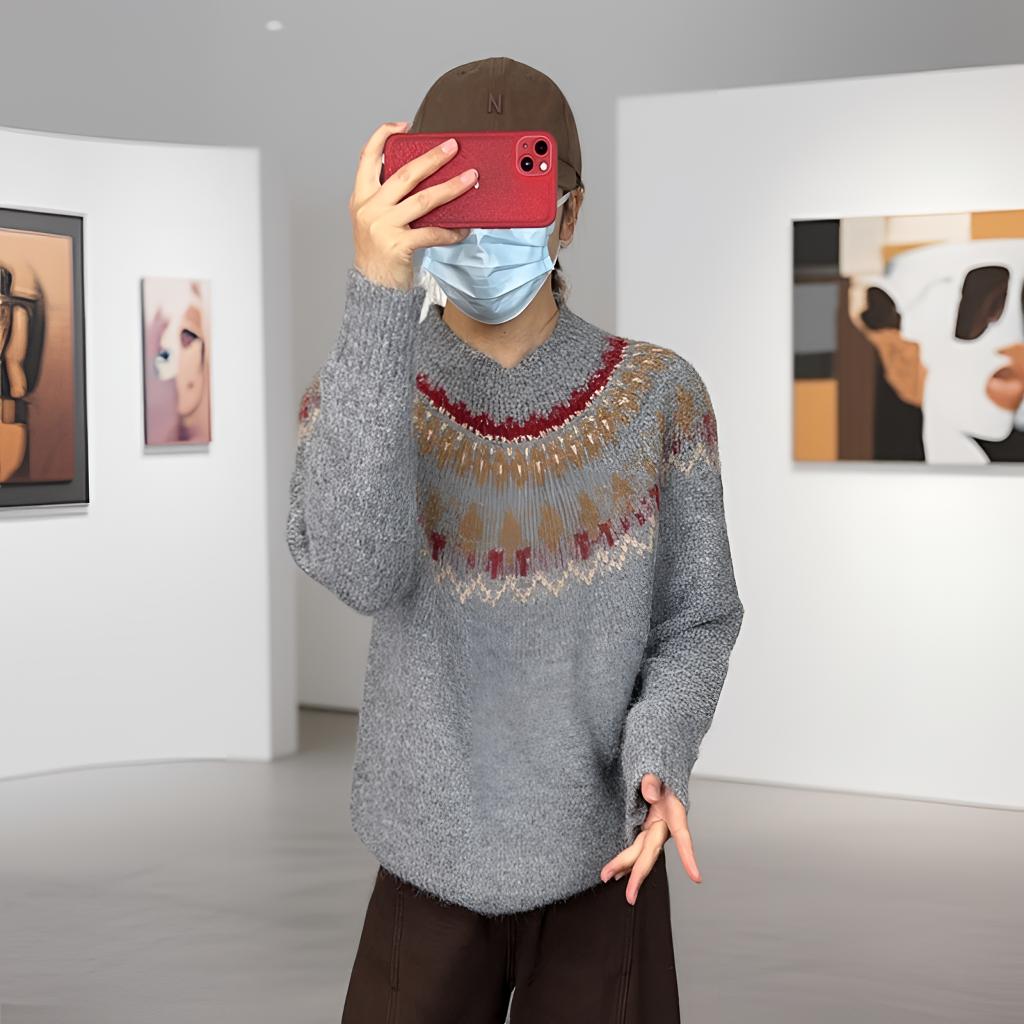 次仁卓嘎服装柜台༽新款高品质时尚百搭加厚毛衣➖667