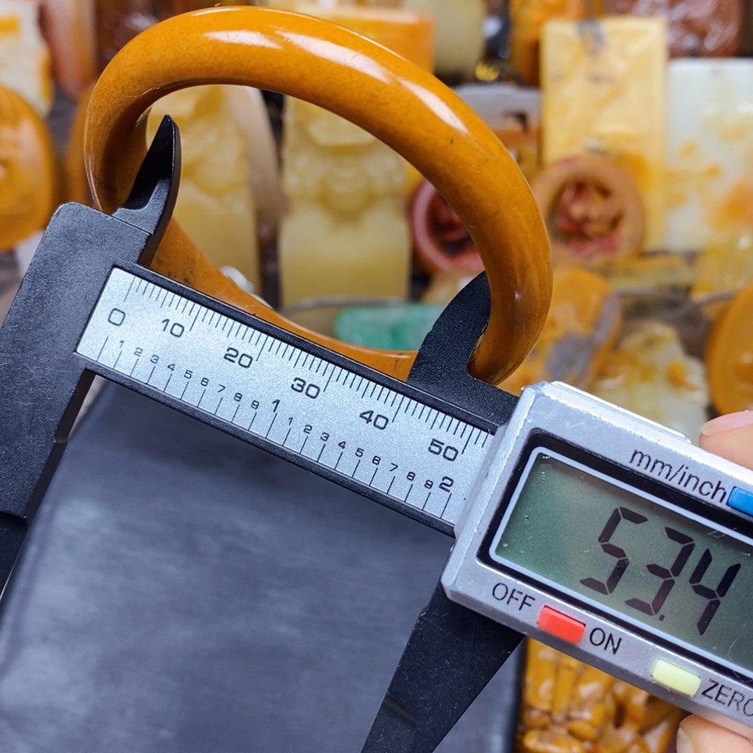 石英质玉（黄龙玉）颈饰未镶嵌